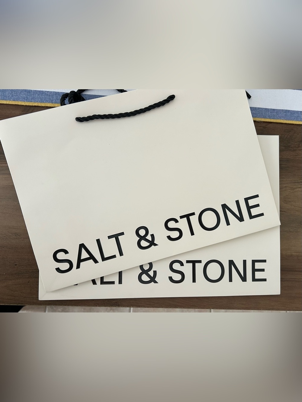 Salt & Stone Branded White Gift Bags - Picture 2 of 2